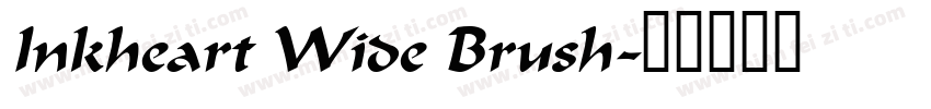 Inkheart Wide Brush字体转换